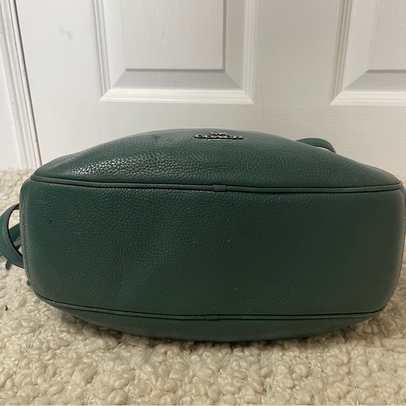 Coach Leather Green Convertible Crossbody Purse Bag - Picture 8 of 10